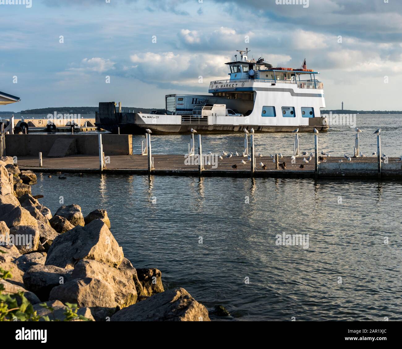 Ferrbetween PutinBay Ohio and Port Clinton Ohio arrives at Catawba