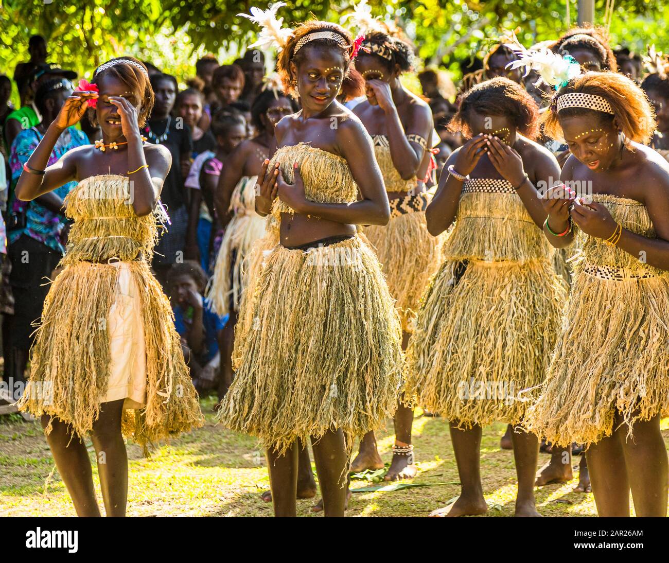 Sing-Sing in Bougainville, Papua New Guinea. Colorful village festival
