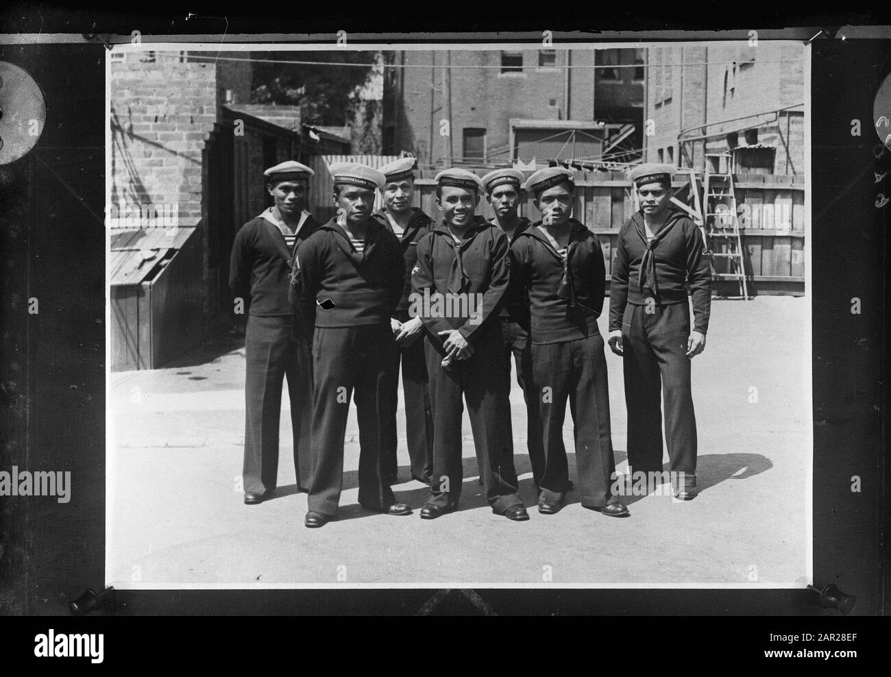 Hr. Ms. Dan. Tromp in Australia. Types Indonesian sailors Date: 1945 ...
