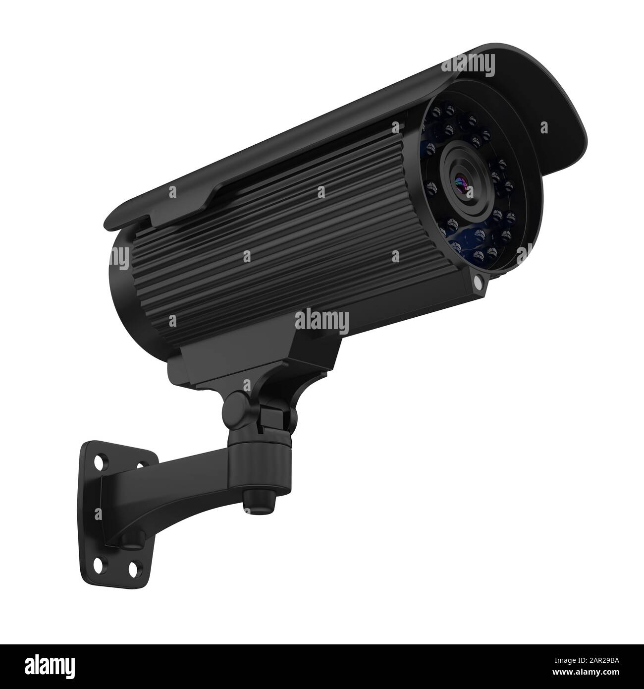 Surveillance CCTV Security Camera Isolated Stock Photo Alamy