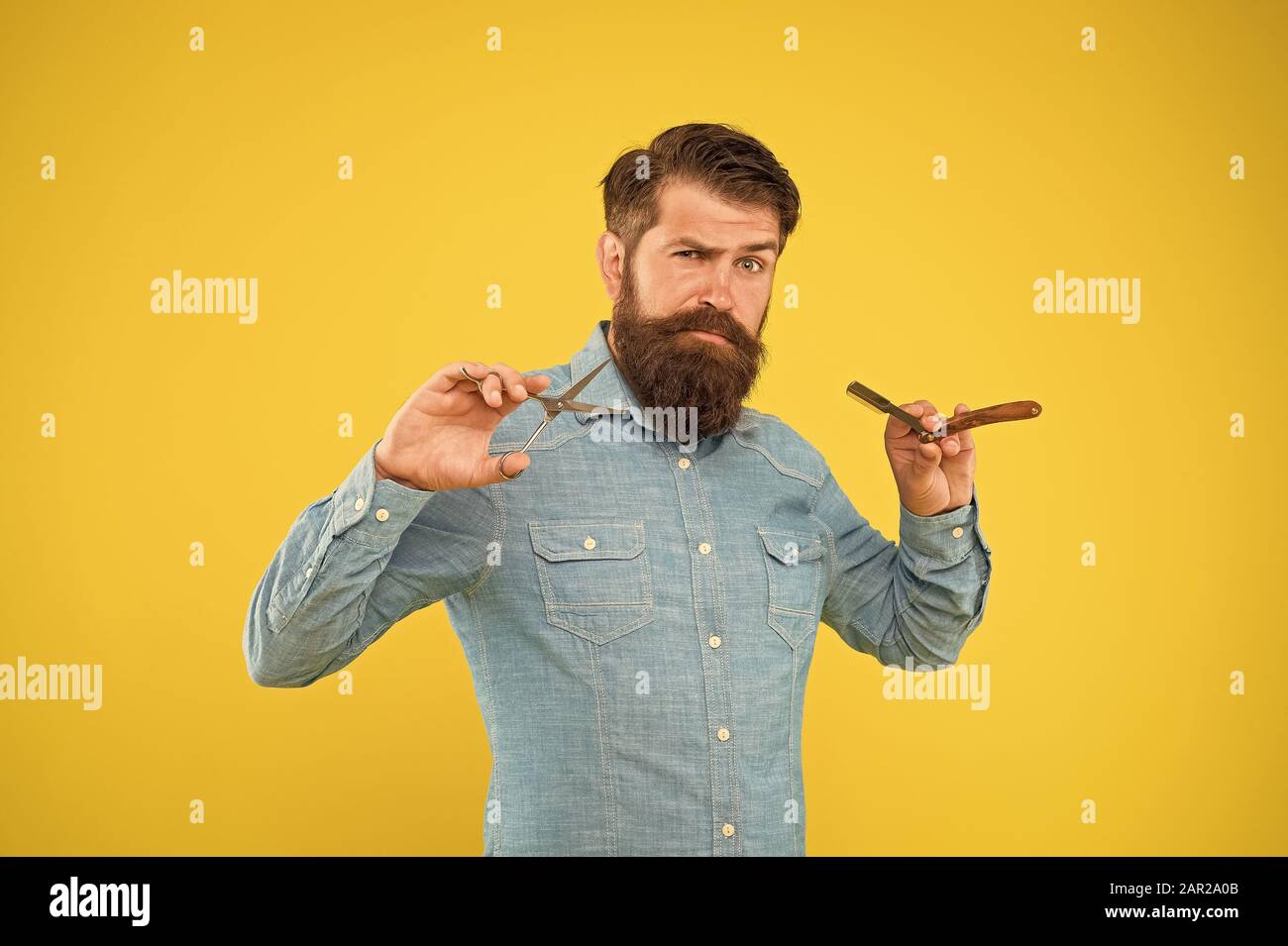 Classic Values Retro Barbershop Hipster With Tools Designing