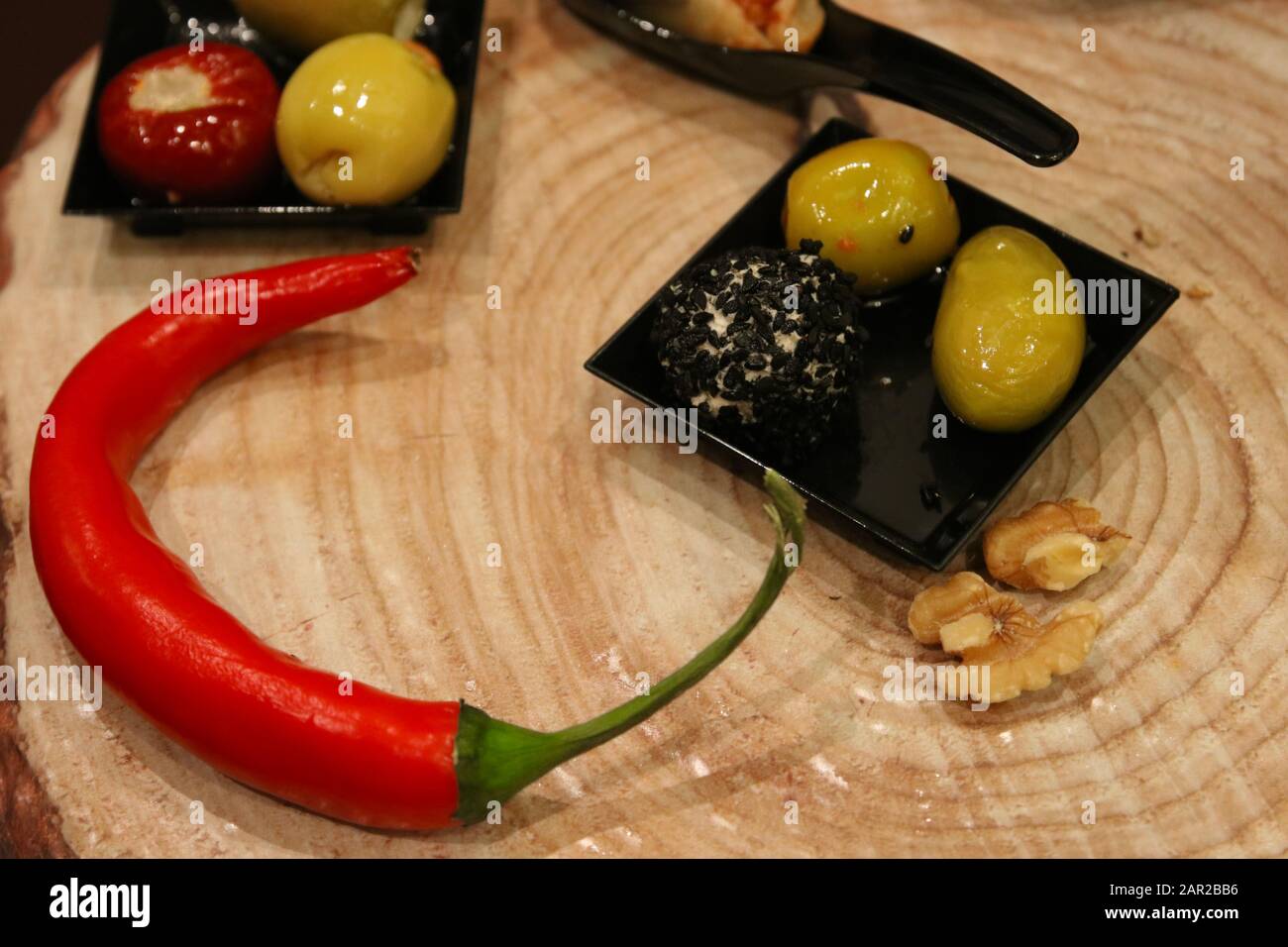 assorted arabic pickles with olive oil Stock Photo Alamy