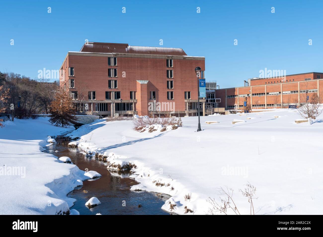 EAU CLAIRE, WI/USA JANUARY 20, 2020 McIntyre Library on the campus