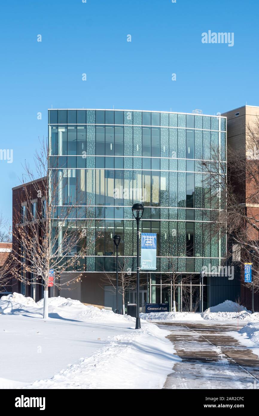 Eau Claire, Wi Usa - January 20, 2020: Centennial Hall On The Campus Of 