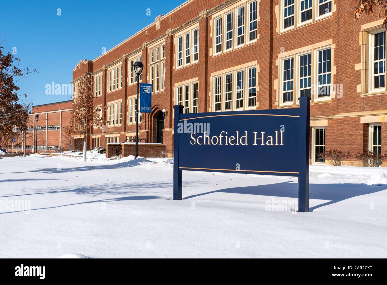 EAU CLAIRE, WI/USA JANUARY 20, 2020 Schofield Hall on the campus of