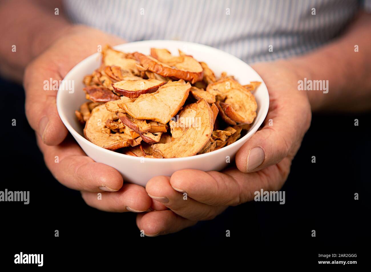 Organic homemade dried fruit chips, healthy eating Stock Photo Alamy