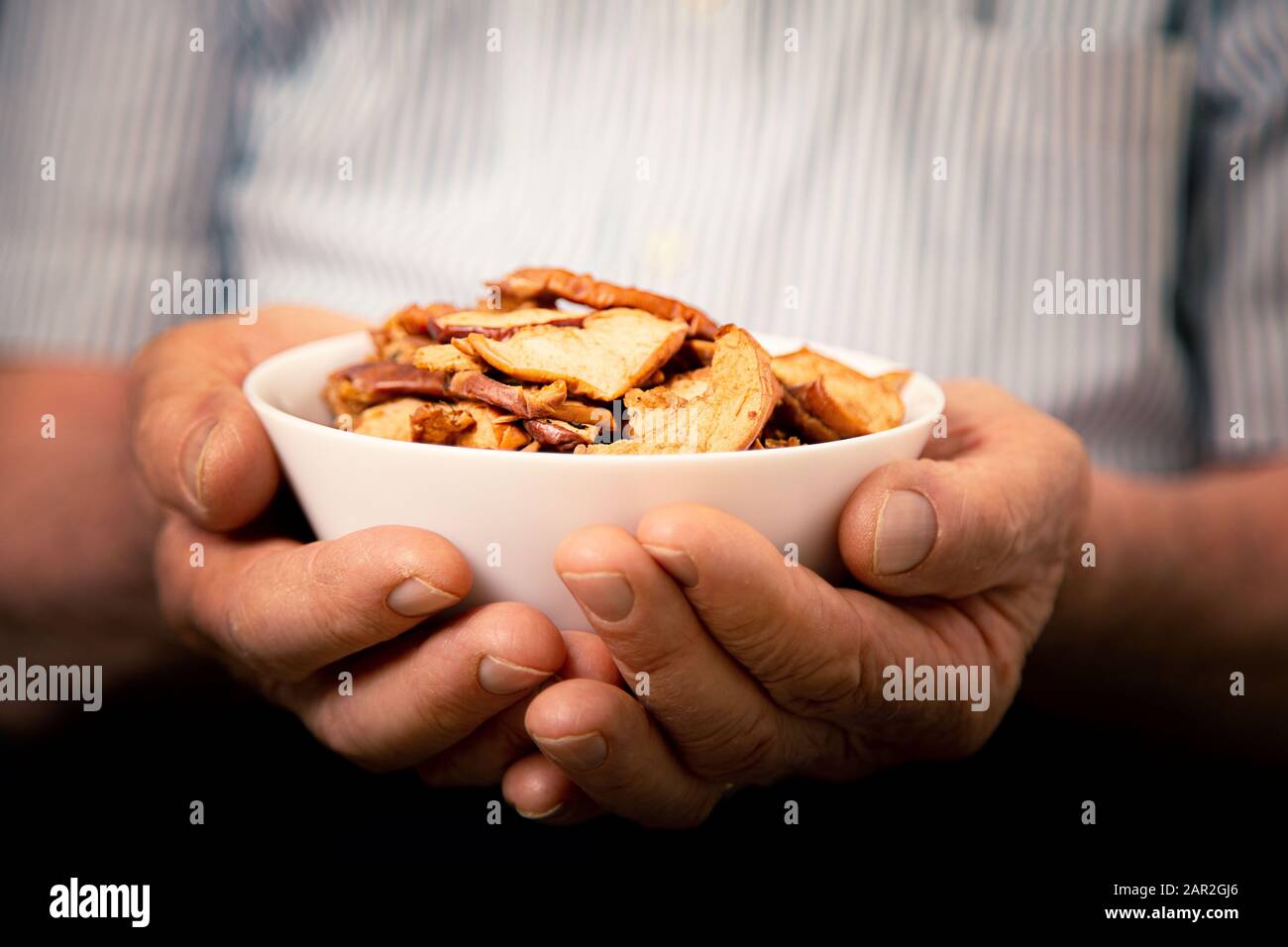 Organic homemade dried fruit chips, healthy eating Stock Photo Alamy