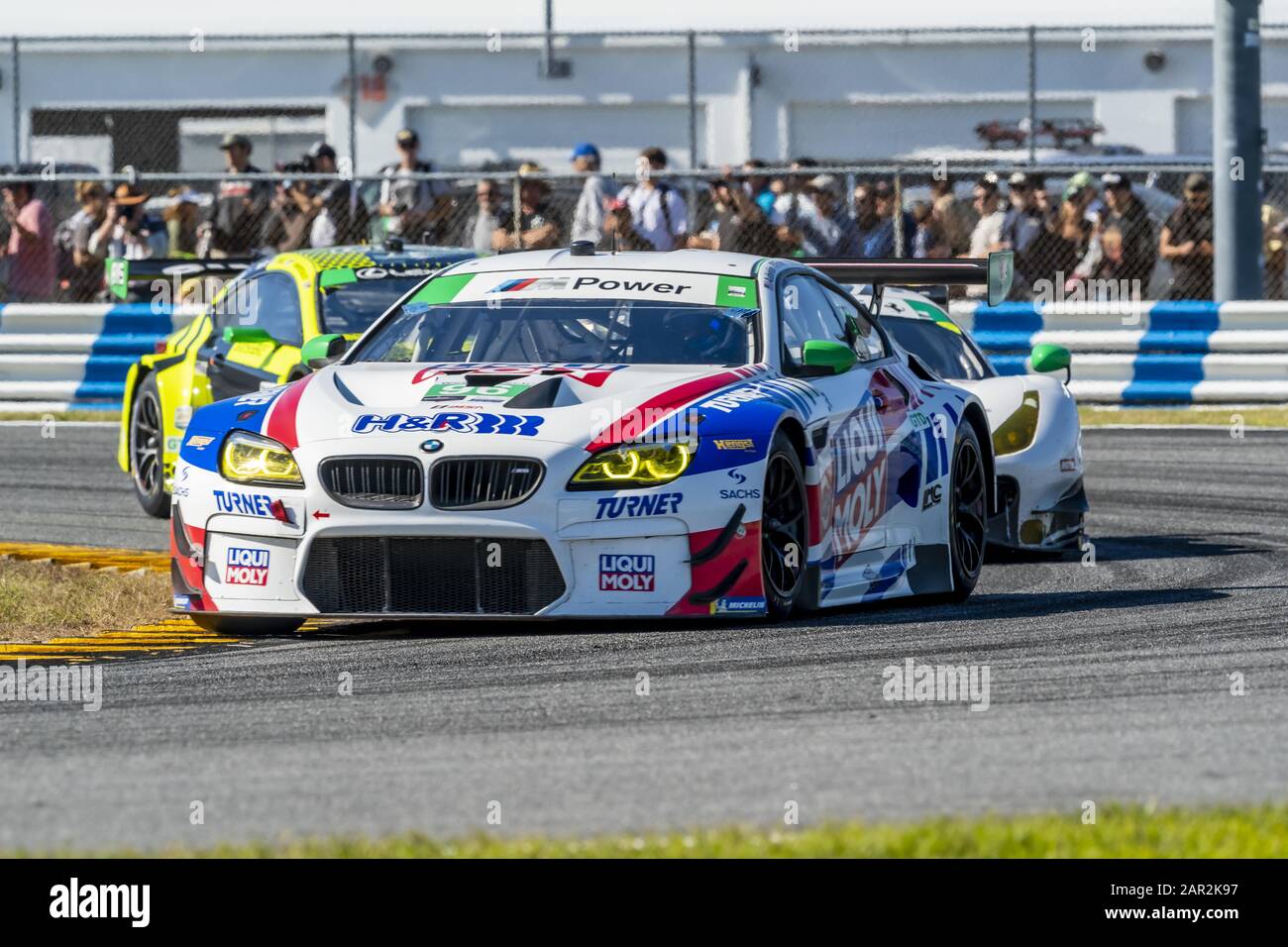 daytona beach florida usa 25th jan 2020 the turner motorsport bmw m6 gt3 car race for