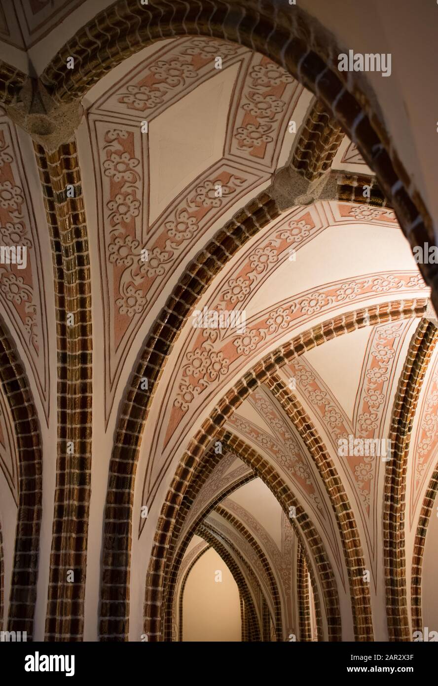 geometric columns with beautiful decoration Stock Photo Alamy