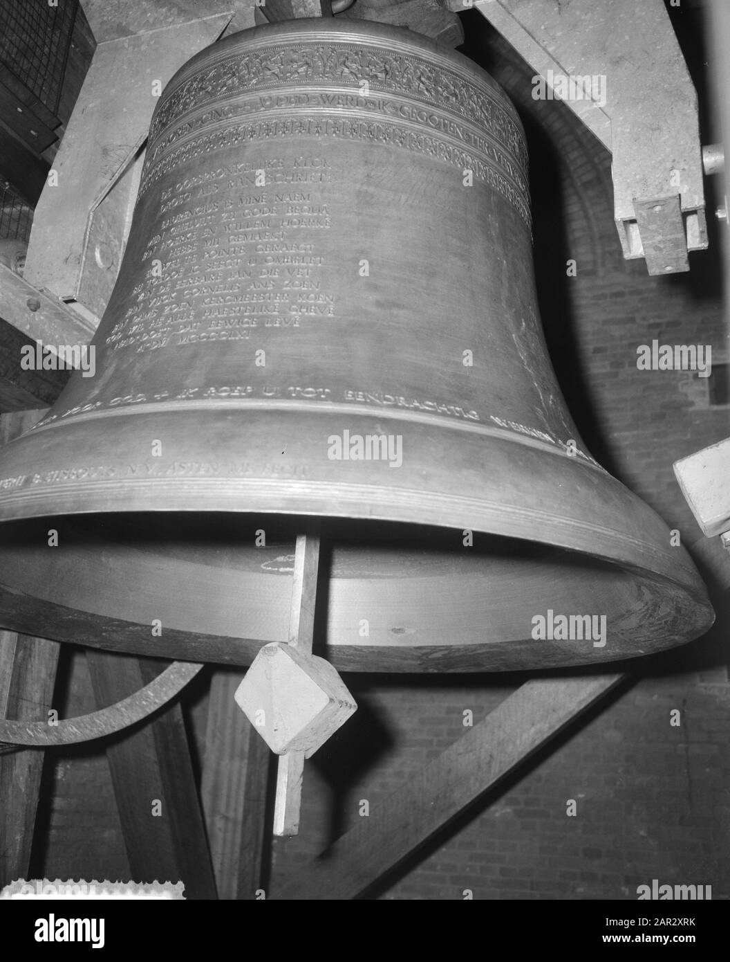 Bells of the St. Laurens at Rotterdam Date: 31 December 1960 Location: Rotterdam, Zuid-Holland Personal name: St. Laurens Stock Photo