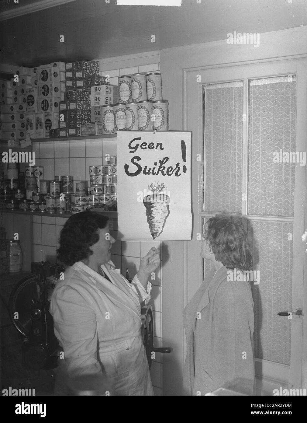 Sugar scarcity Date: September 21, 1950 Stock Photo