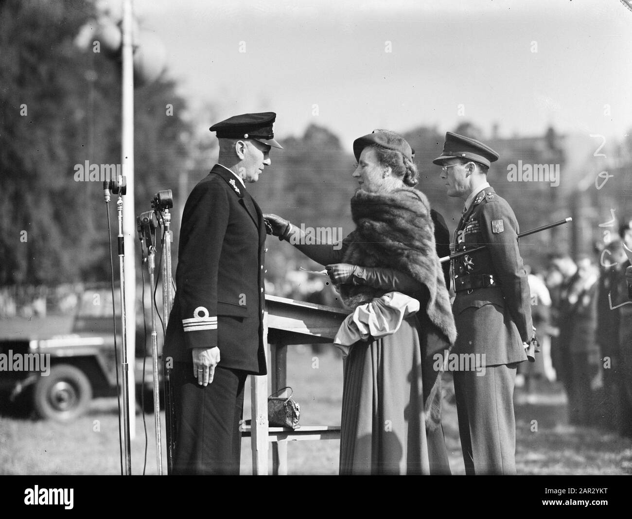 Decorations Ceremony In Arnhem Park Sonsbeek Queen Juliana