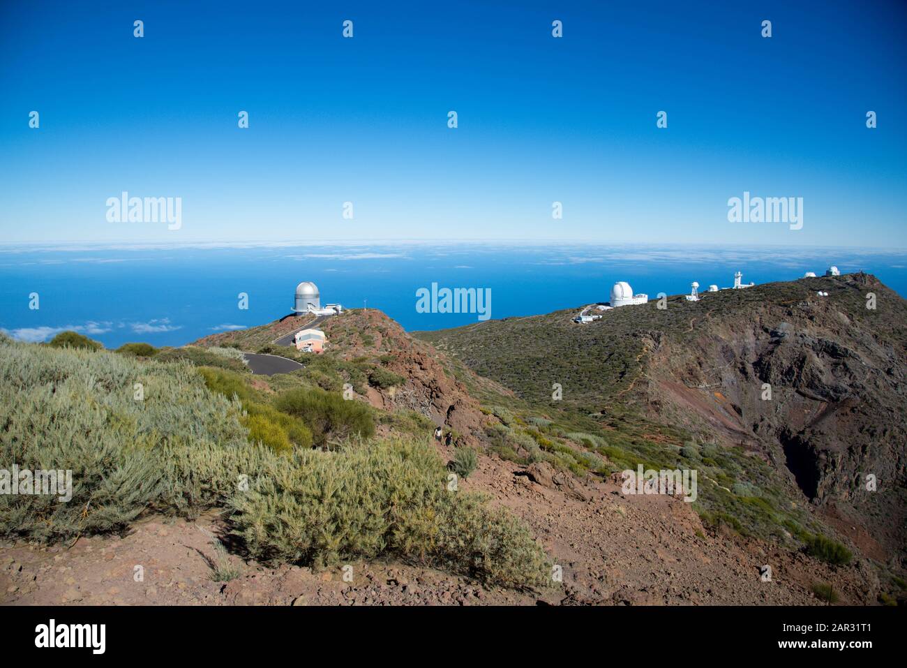 Roque de los Muchachos. Observatory on La Palma, Canary island, Spain Stock Photo