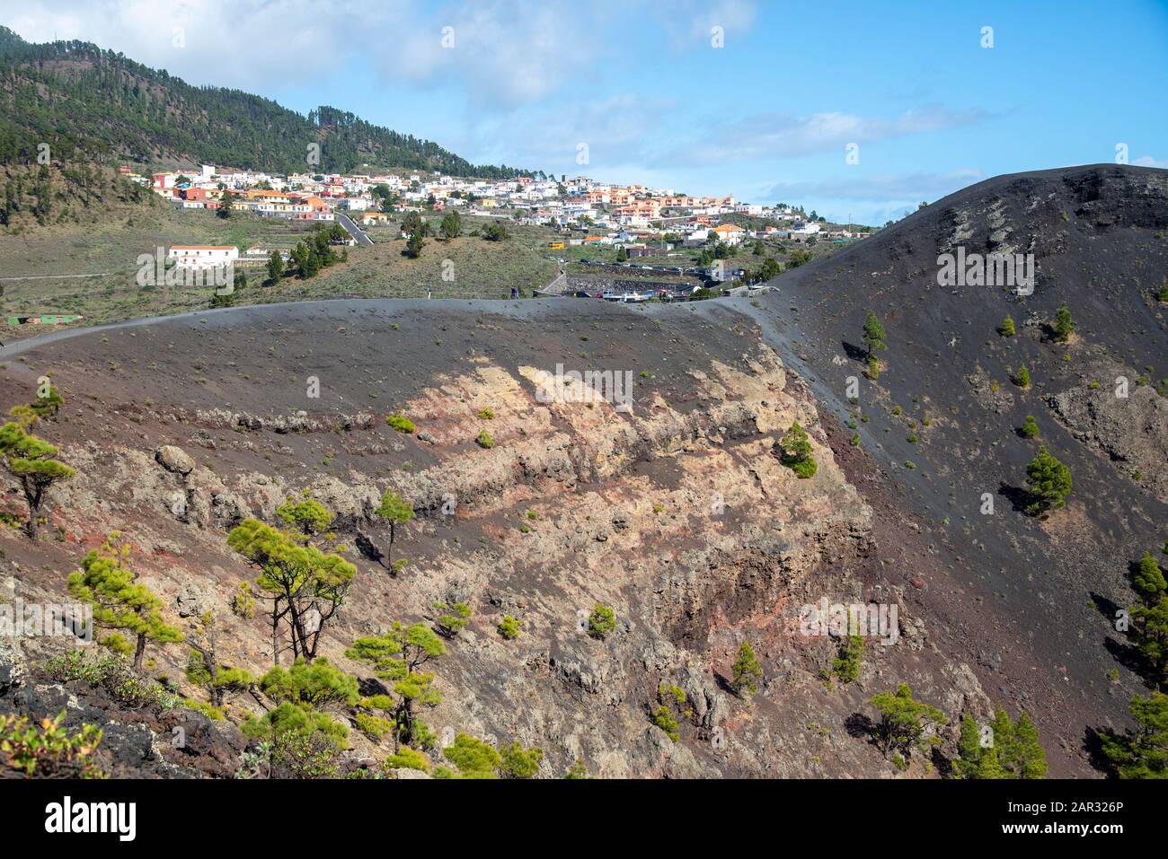 landscape near Fuencaliente in the southern tip of La Palma, Canary island, Spain Stock Photo