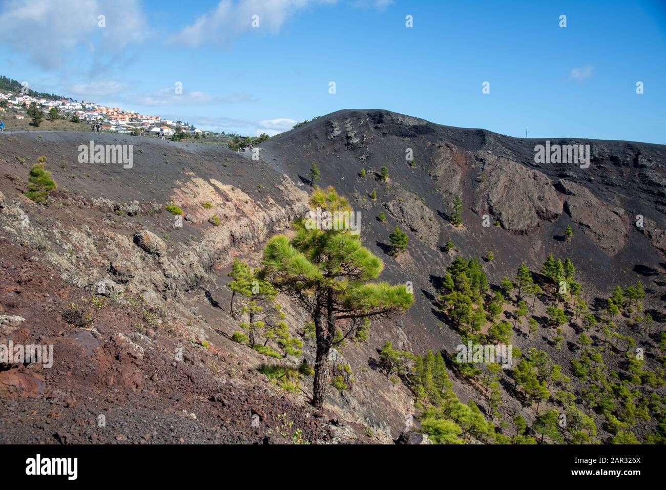 landscape near Fuencaliente in the southern tip of La Palma, Canary island, Spain Stock Photo