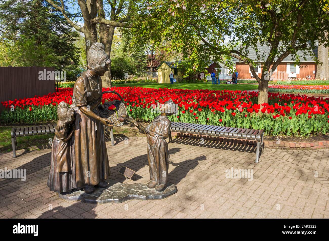 May 2, 2019, Pella, Iowa, USA. Tulip Time Festival Parade of Pella's dutch community, a festival dedicated to the citizens who immigrated from the Net Stock Photo