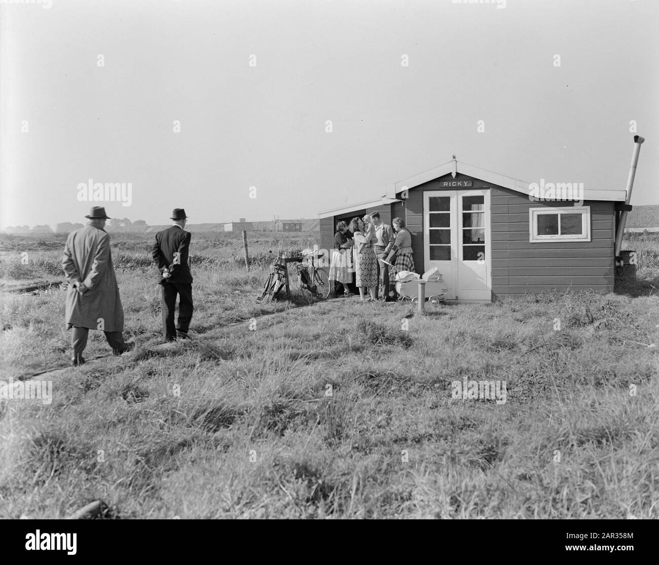Home expansion (gazebo) Sloterdijkermeerpolder Date: October 5, 1951 Keywords: Homesevzetting Stock Photo