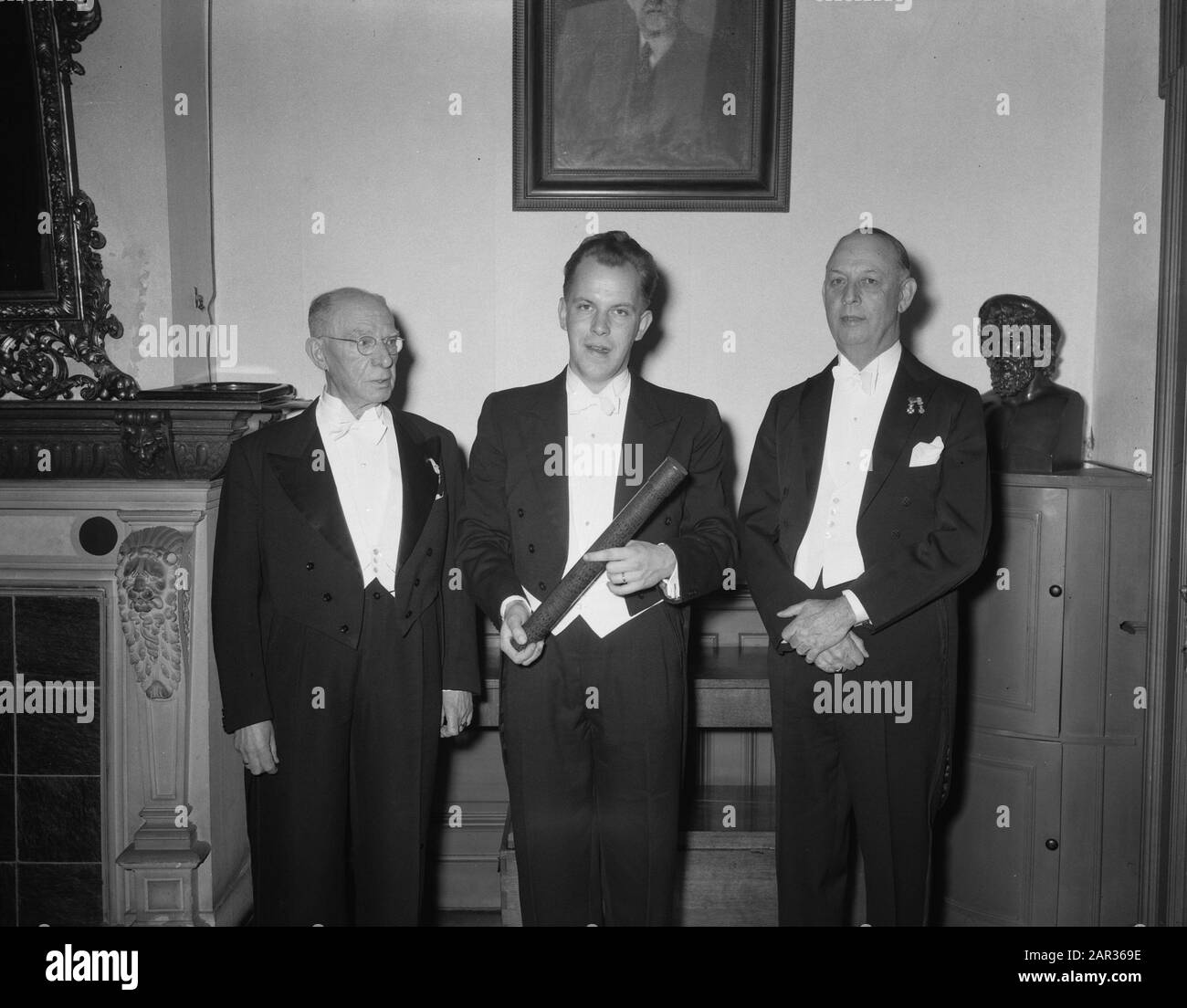 Promotion Utrecht C. G. M. Mierman thesis (soccer Netherlands) Date: March 18, 1955 Location: Utrecht Keywords: Promotions, sports, football Personal name: C. G. M. Mierman Stock Photo