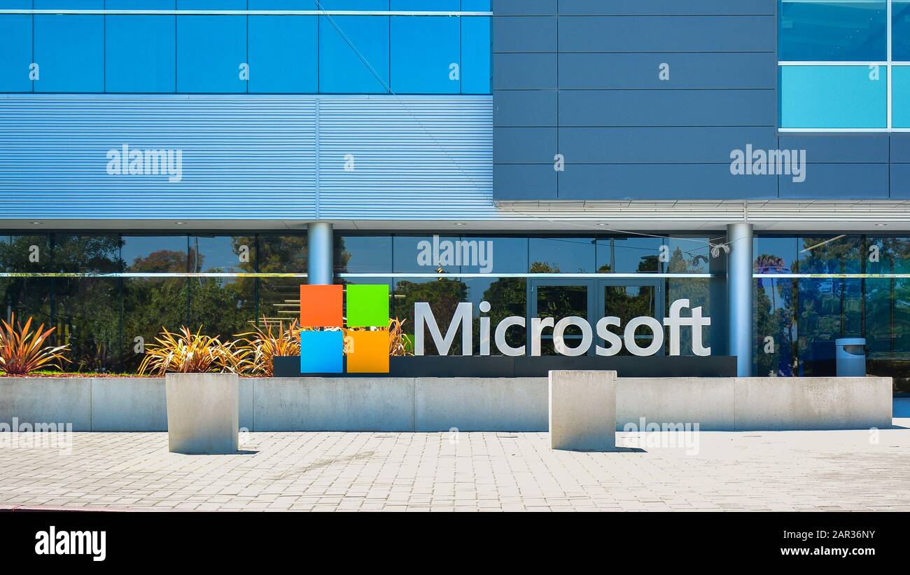 Microsoft Silicon Valley Center. Microsoft SVC is the software giant's presence in the Silicon Valley of California. Stock Photo