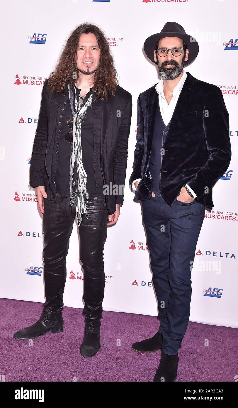 LOS ANGELES, CA - JANUARY 24: Phil X, Cesar Gueikian attends the 2020 MusiCares Person Of The Year Honoring Aerosmith at West Hall At Los Angeles Convention Center on January 24, 2020 in Los Angeles, California. Stock Photo