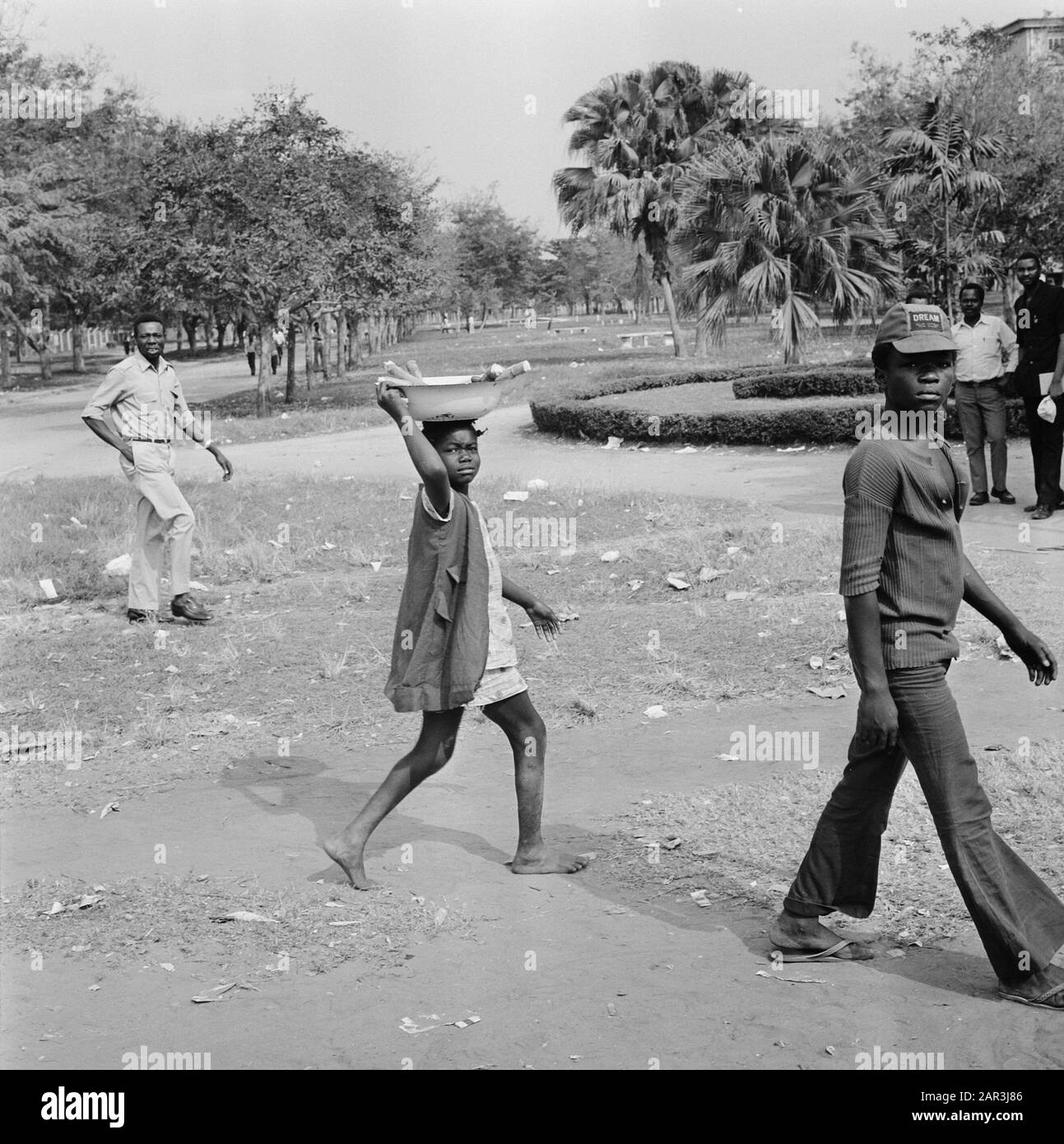 Zaire (formerly Belgian Congo) Streetscape in Kinshasa Date