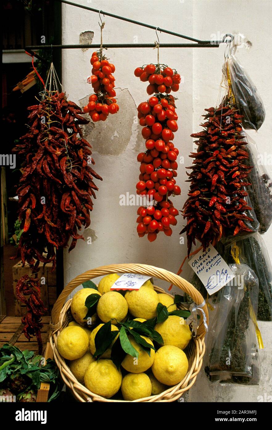 Local produce, Amalfi, Salerno, Italy Stock Photo
