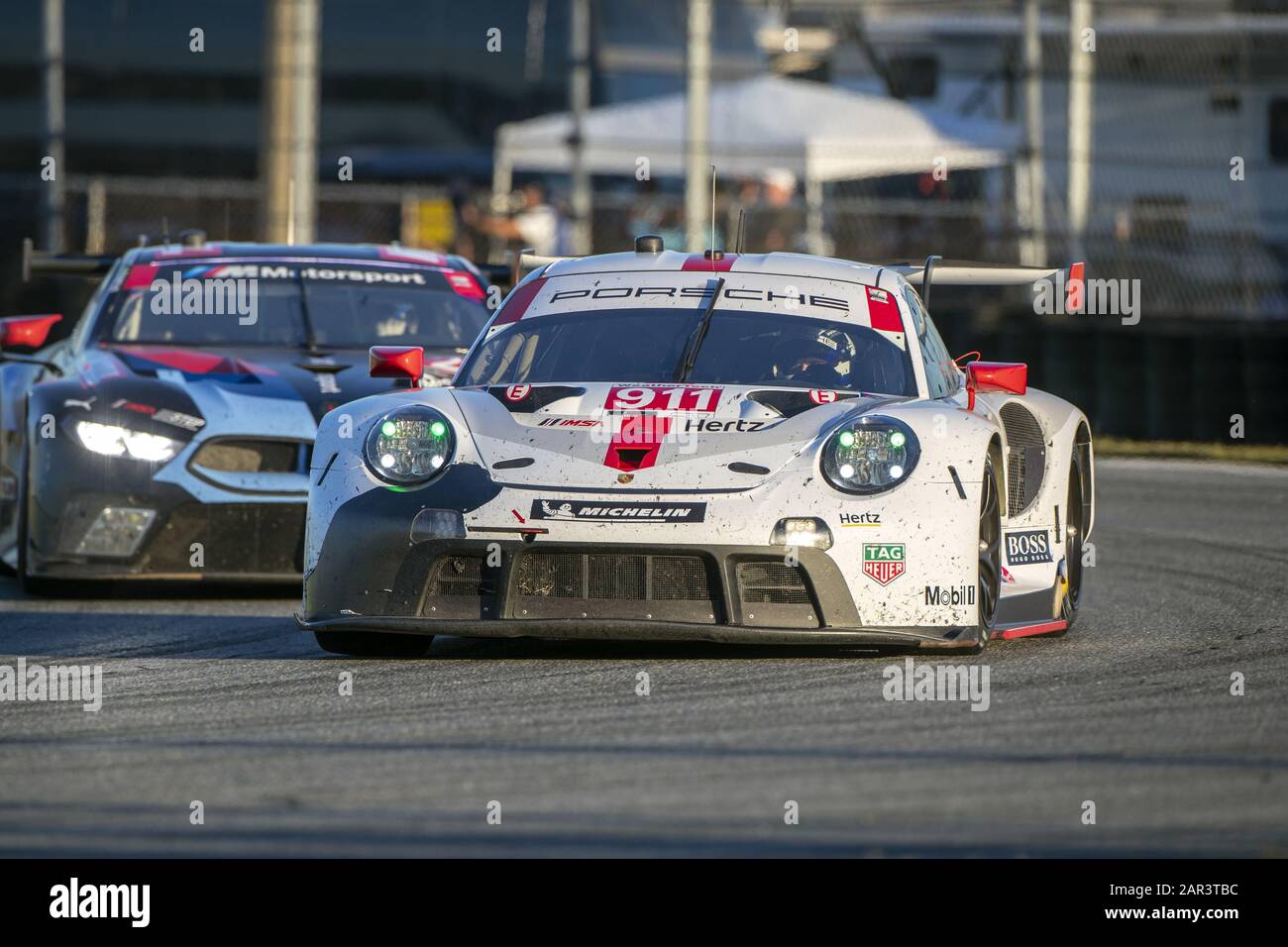 Daytona Beach Florida USA. 25th Jan 2020. The Porsche GT Team