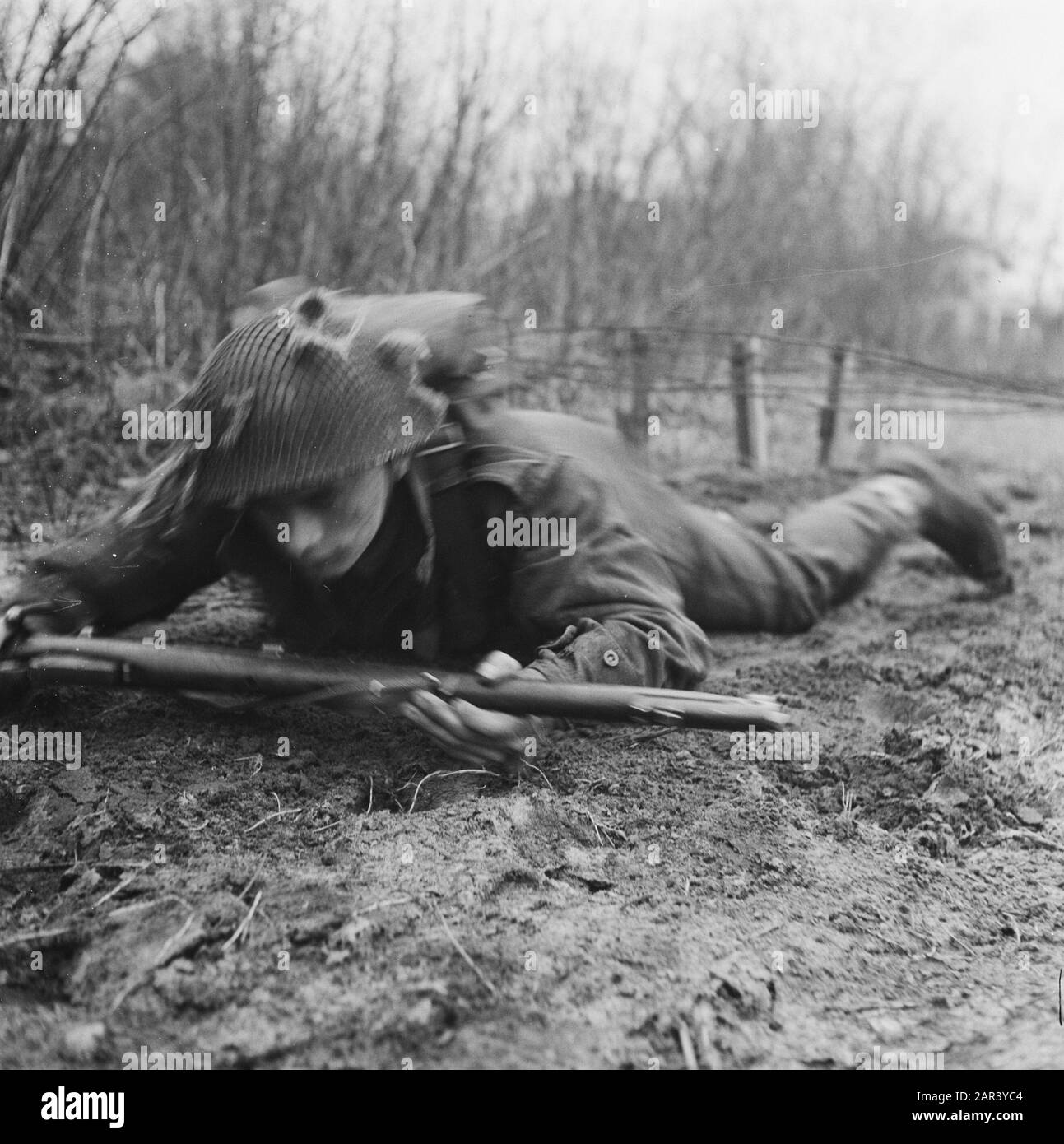 Wildhoef te Bloemendaal Date: 4 March 1946 Location: Bloemendaal Stock Photo