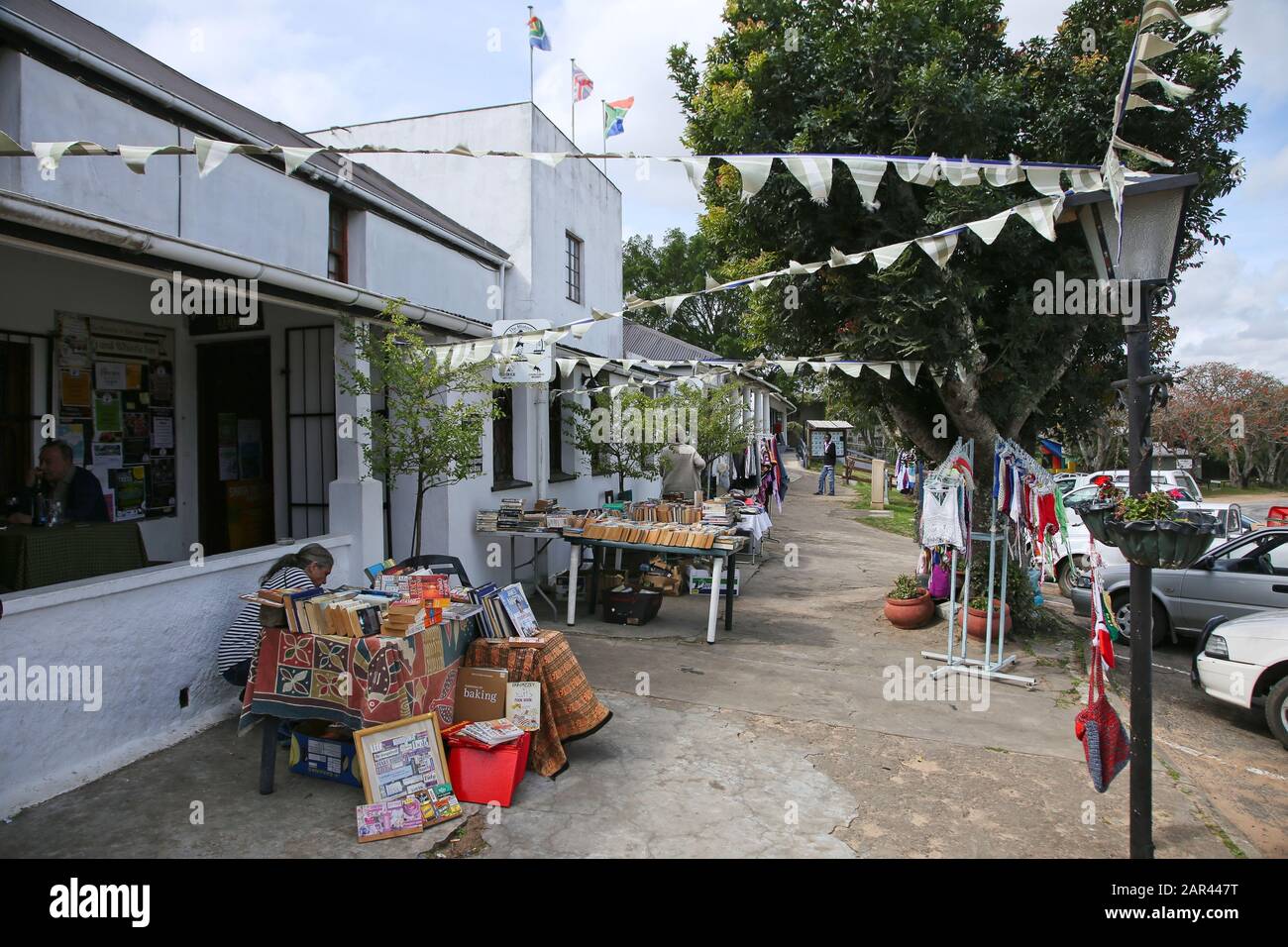 BATHURST, SOUTH AFRICA Dec 12, 2019 People selling arts and crafts