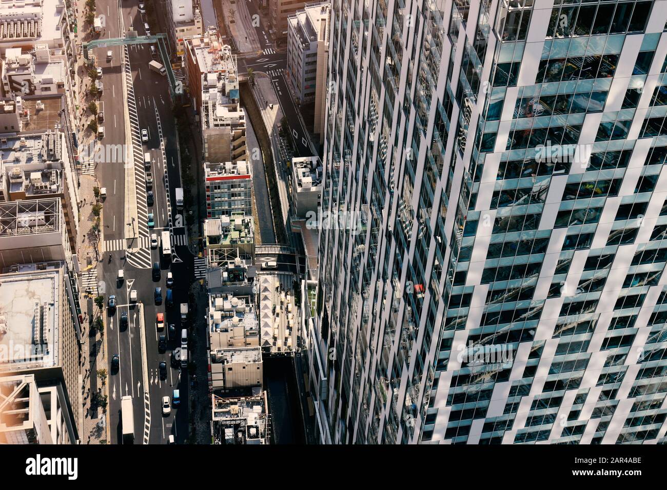 Aerial view of Tokyo cityscape Stock Photo