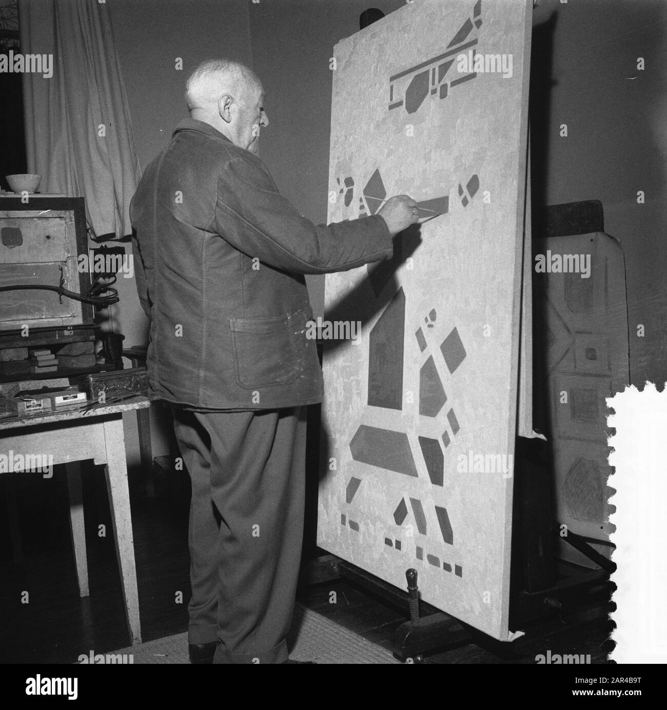 Recordings painter bart van der leck Black and White Stock Photos ...