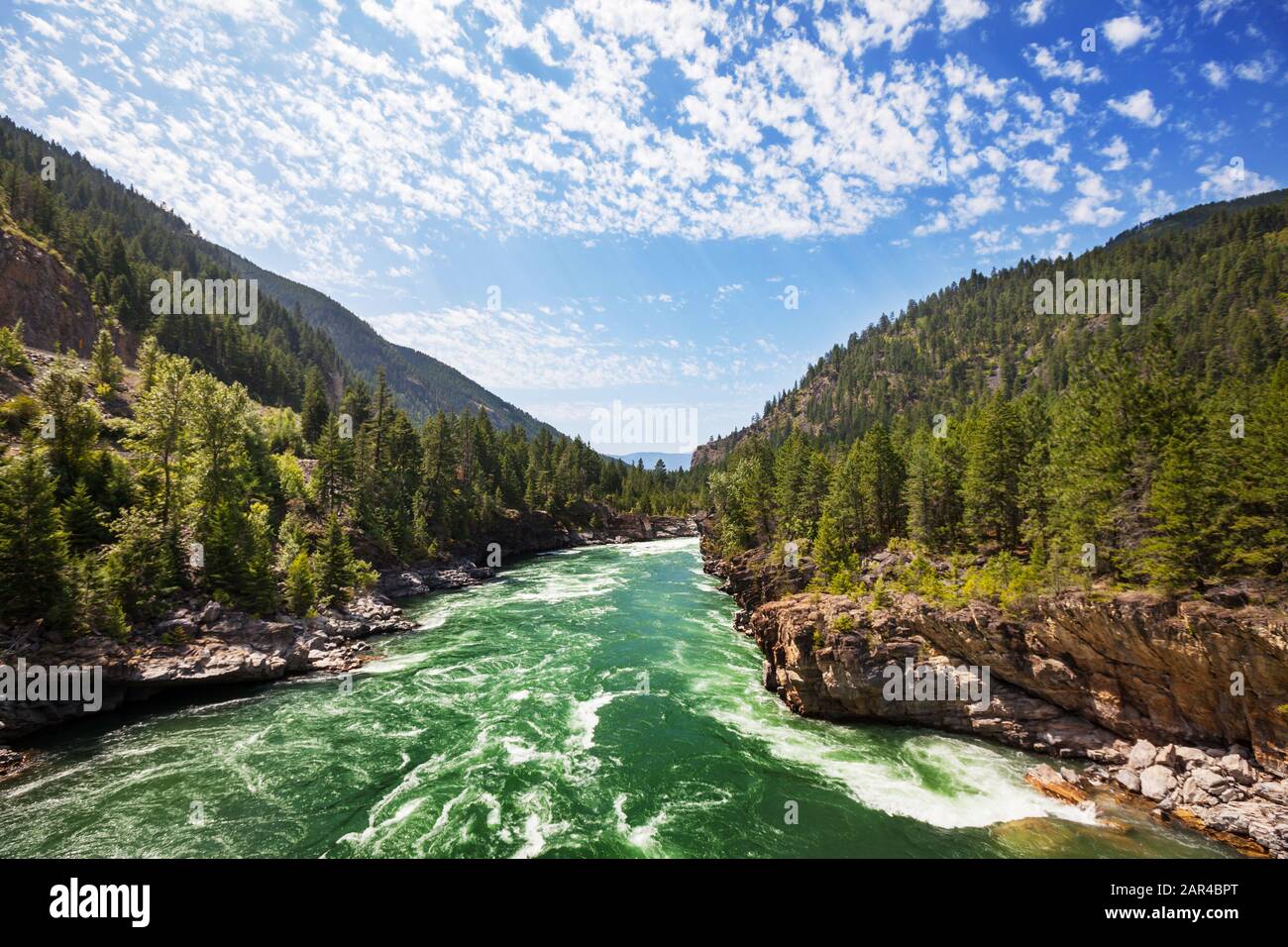 Bridge on the Kootenai river Stock Photo - Alamy