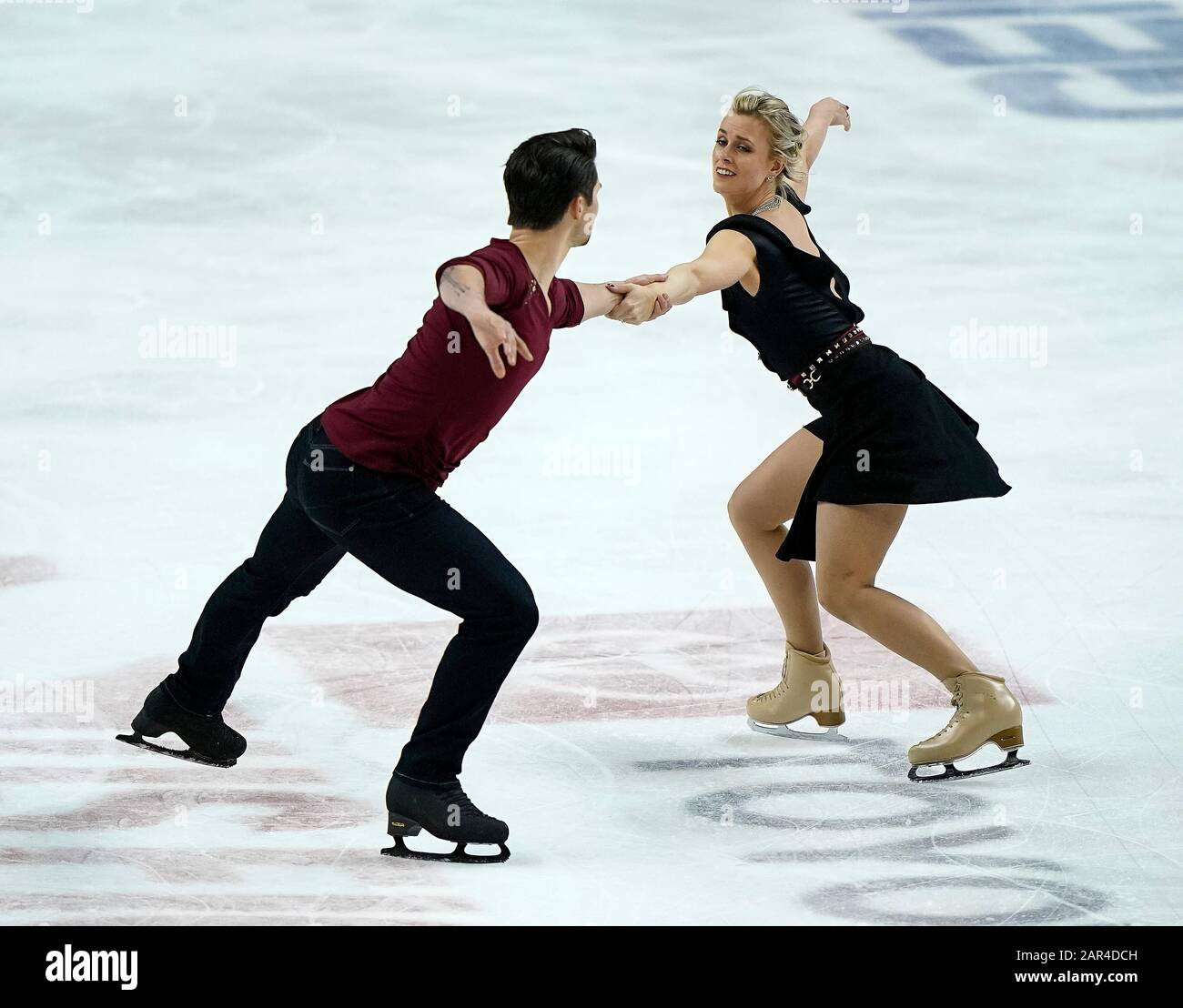 Greensboro, North Carolina, USA. 25th Jan, 2020. MADISON HUBBELL and ...