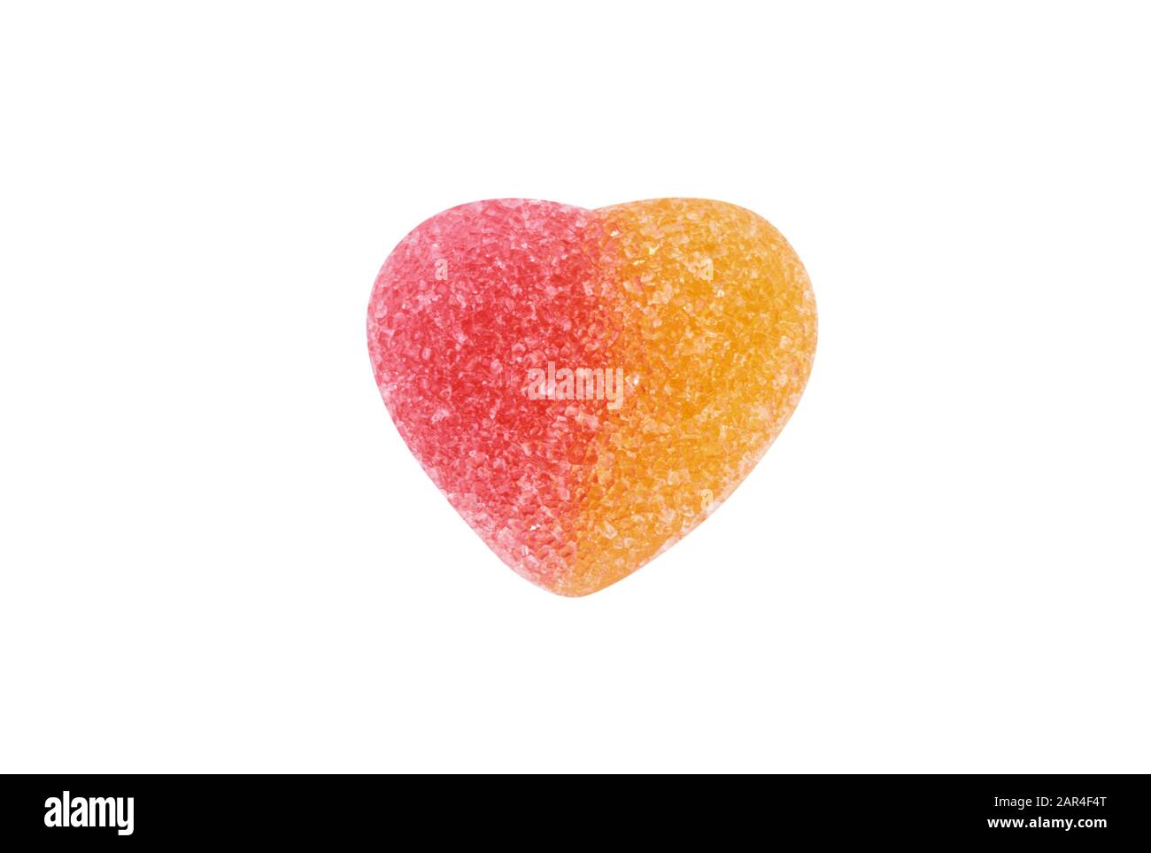 Fruit Jelly with Heart Shape Isolated Stock Photo Alamy