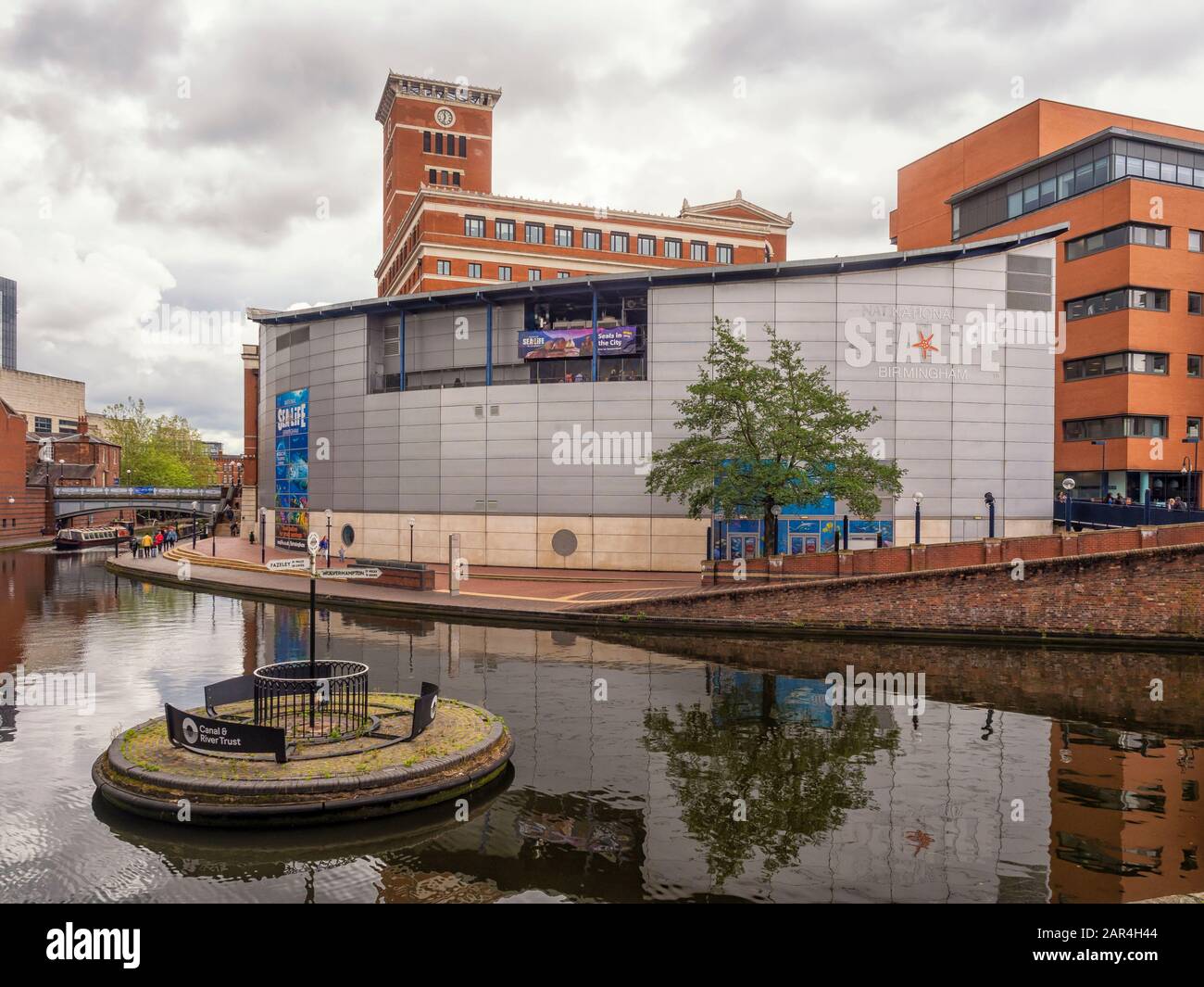 BIRMINGHAM, UK -MAY 28, 2019: view of the National Sea Life Centre aquarium in Brindley Place Stock Photo