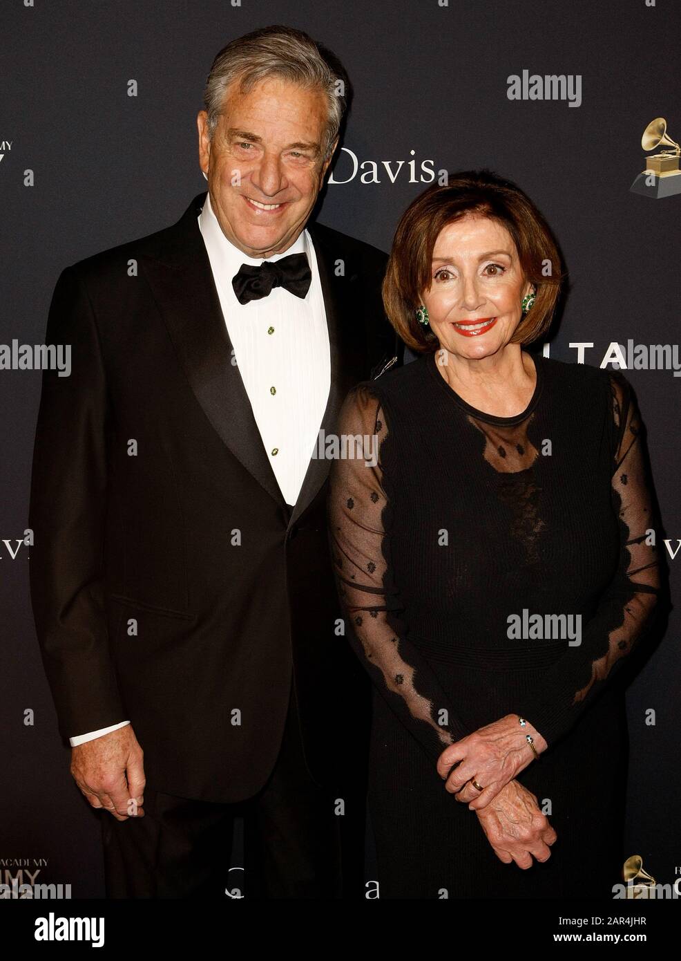 BEVERLY HILLS, CALIFORNIA - JANUARY 25: Paul Pelosi, Nancy Pelosi attend the Pre-GRAMMY Gala and GRAMMY Salute to Industry Icons at The Beverly Hilton Hotel on January 25, 2020 in Beverly Hills, California. Photo: CraSH/imageSPACE/MediaPunch Stock Photo