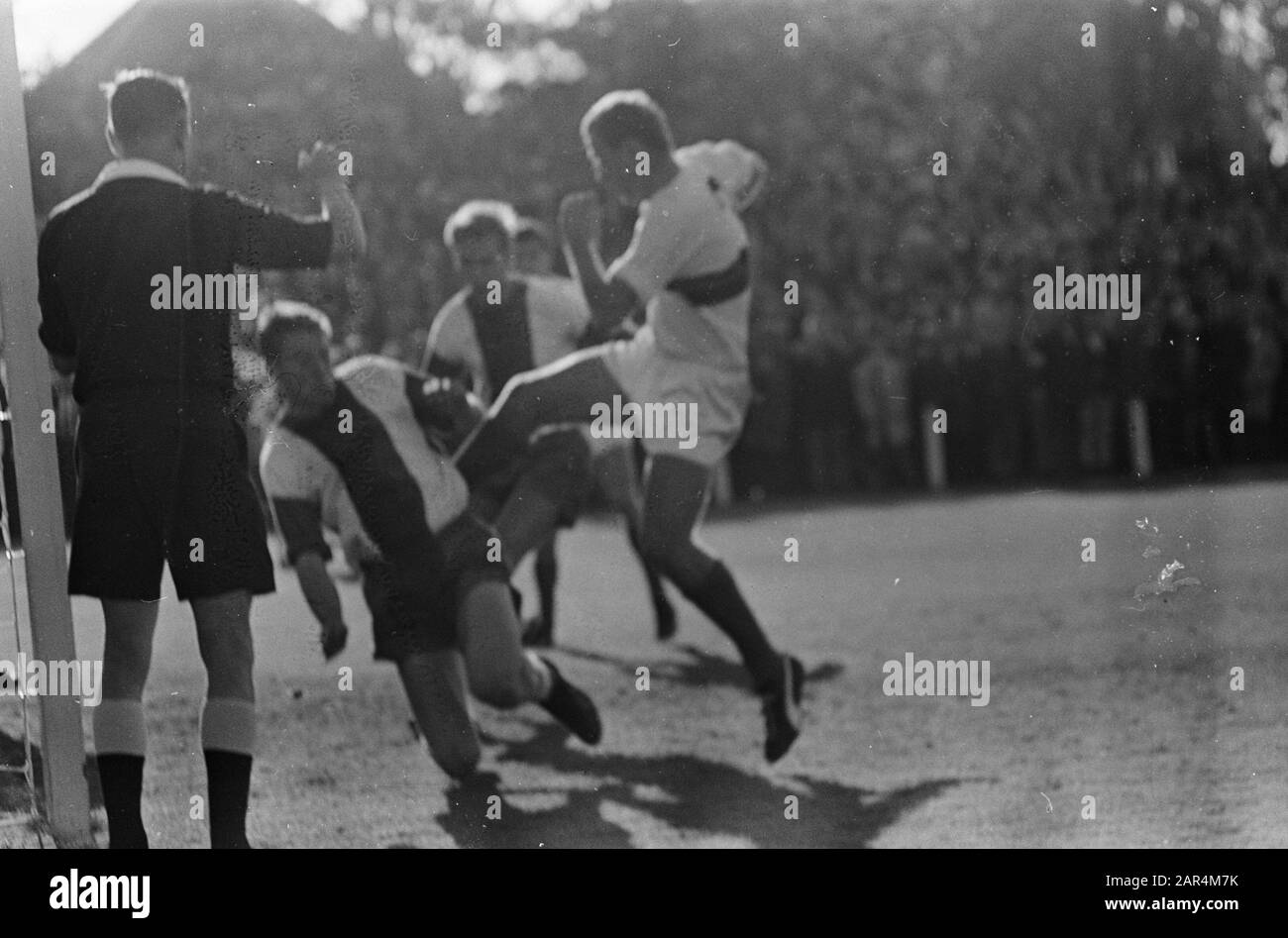 Elinkwijk against VVV 2-0, KNVB cup, Van der Bosch (left) is going to score  1-0, December 10, 1972, sports, soccer, The Netherlands, 20th century press  agency photo, news to remember, documentary, historic