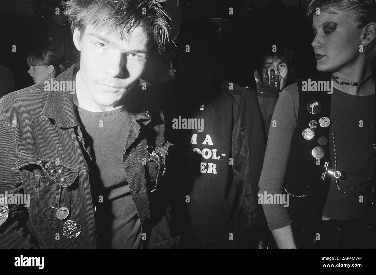 First Dutch Punkfestival in Paradiso Amsterdam; punkers during festival  Date: February 18, 1978 Location: Amsterdam, Noord-Holland Keywords:  Festivals Institution name: Paradiso Stock Photo - Alamy