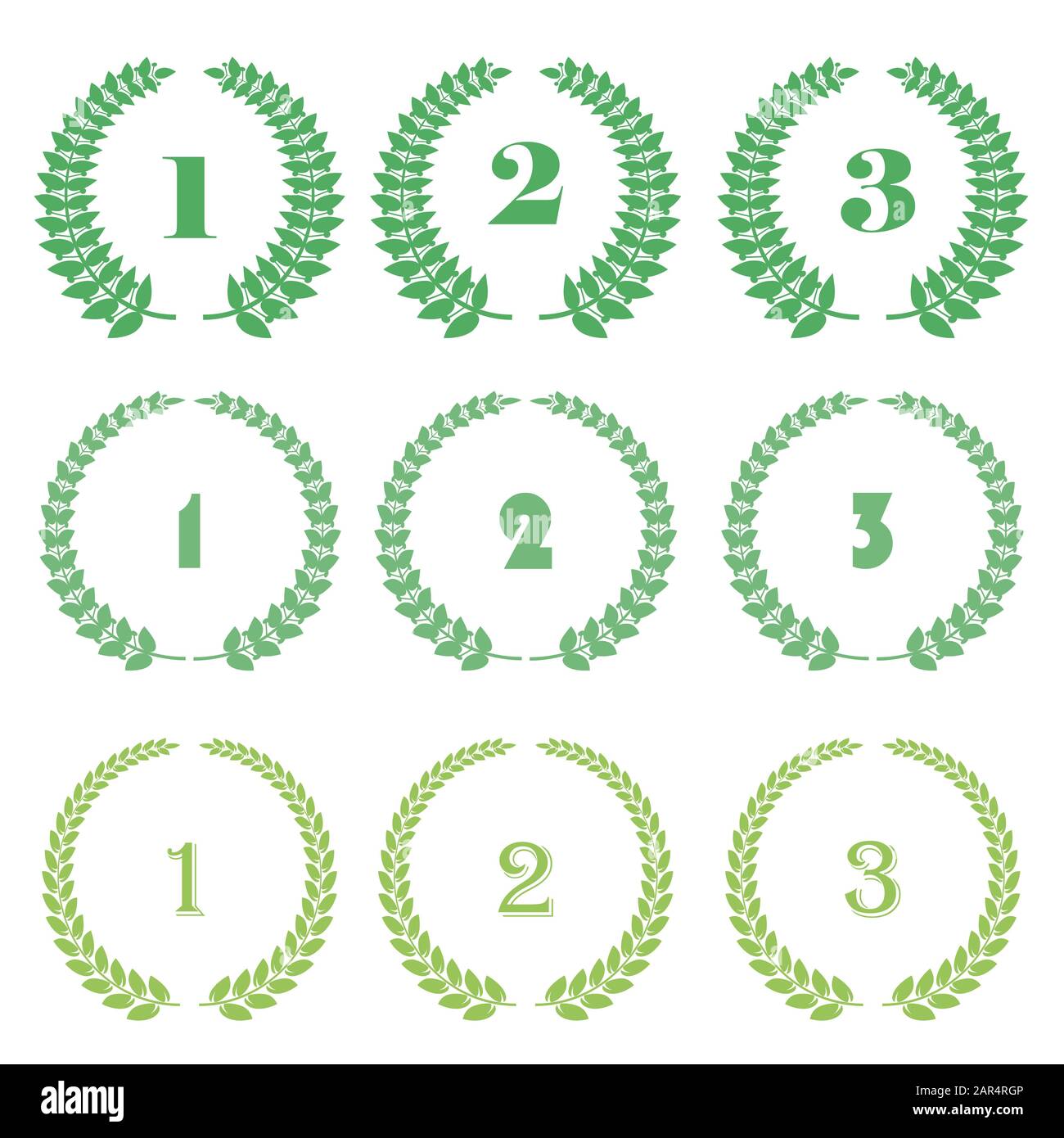 Award Icon. Placement in a Sporting Competition Contest. Round Label