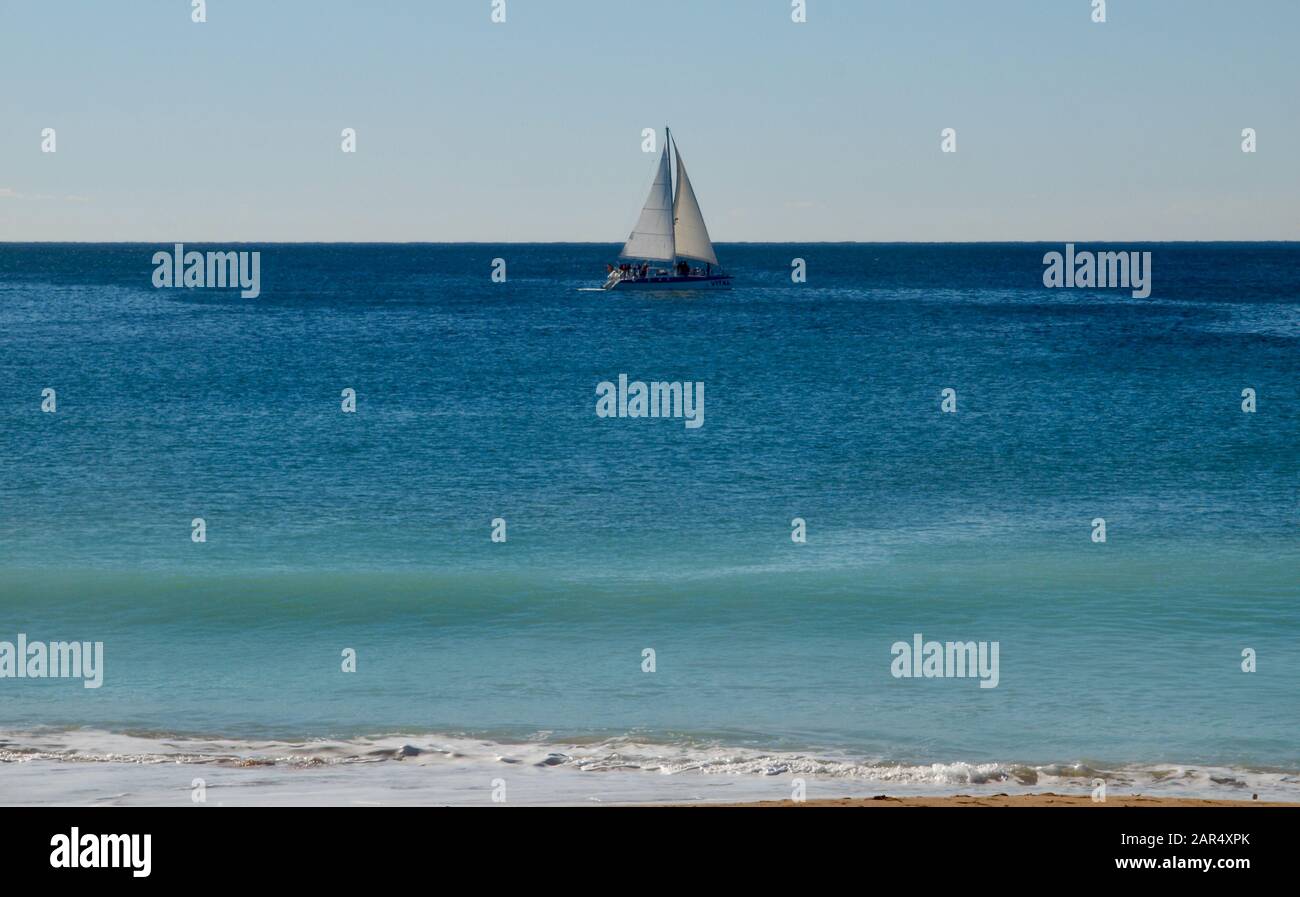 Sailboat on dramatic open hi-res stock photography and images - Alamy