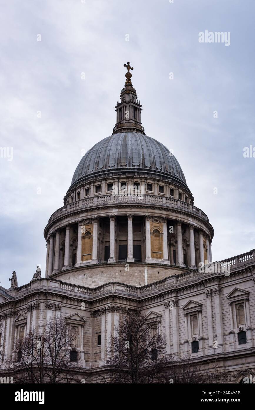 The dome of St Paul's in London Stock Photo