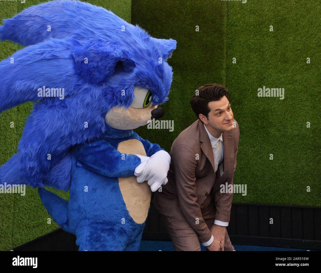 Cast member Ben Schwartz attends the Sonic the Hedgehog family day event  on the Paramount Pictures lot in Los Angeles on Saturday, January 25, 2020.  Storyline: Based on the global blockbuster videogame