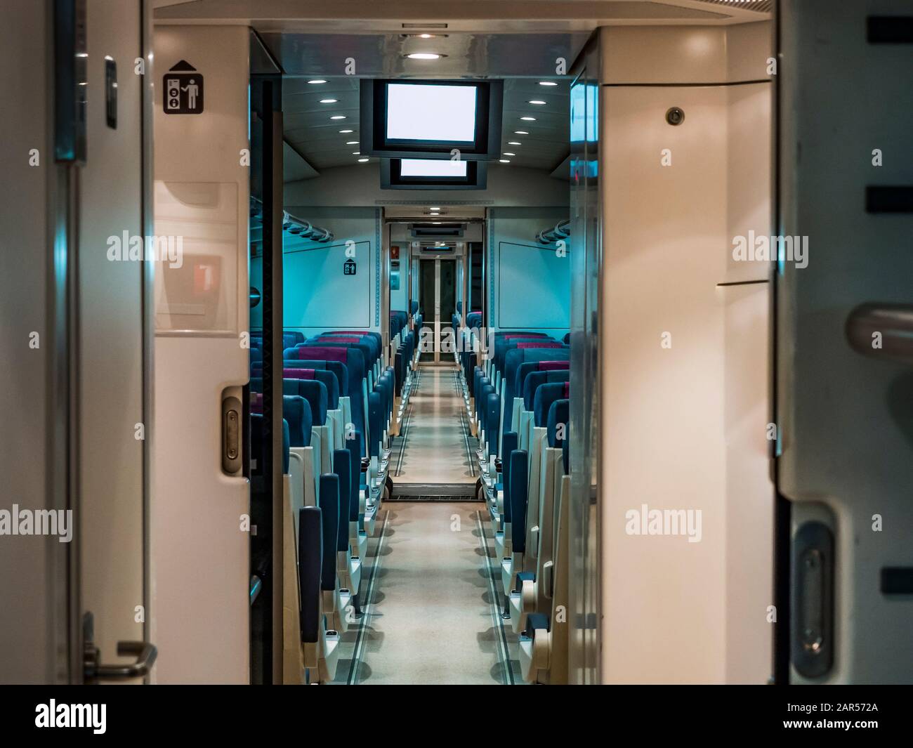 Train Inner Part Inside of a train Stock Photo - Alamy