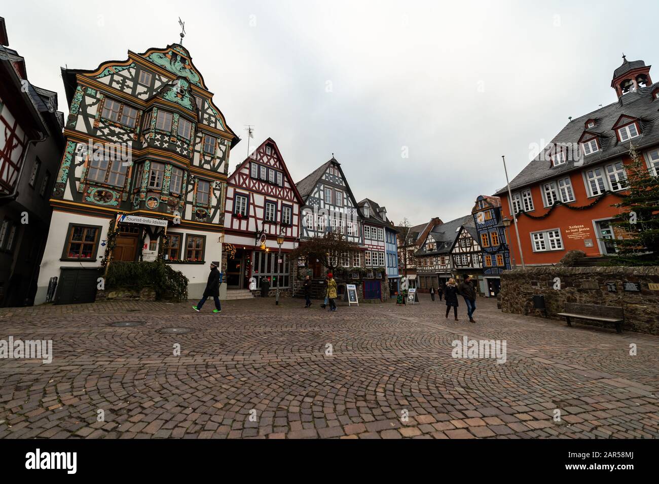The ancient town of Idstein in germany Stock Photo