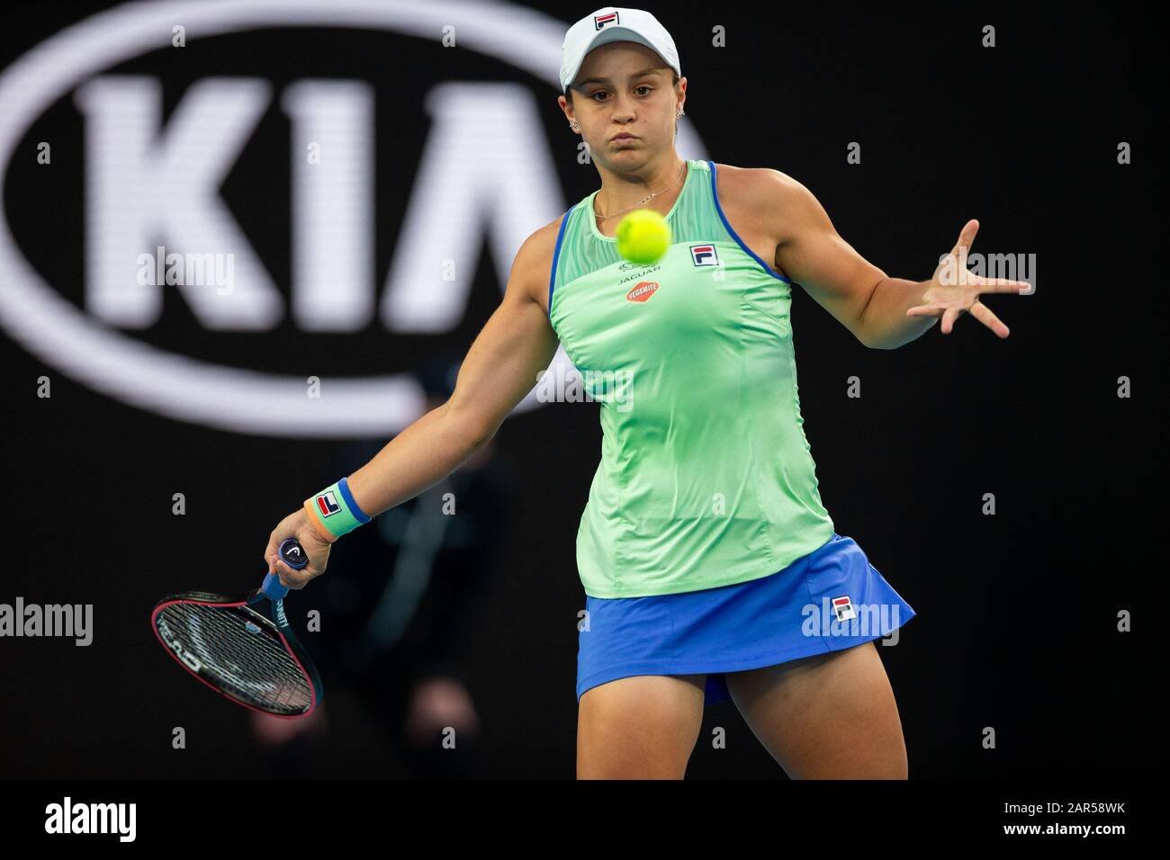 Melbourne, Australia. 26 January, 2020. Ashleigh Barty during The Australian Open. Credit: Dave Hewison/Alamy Live News Stock Photo