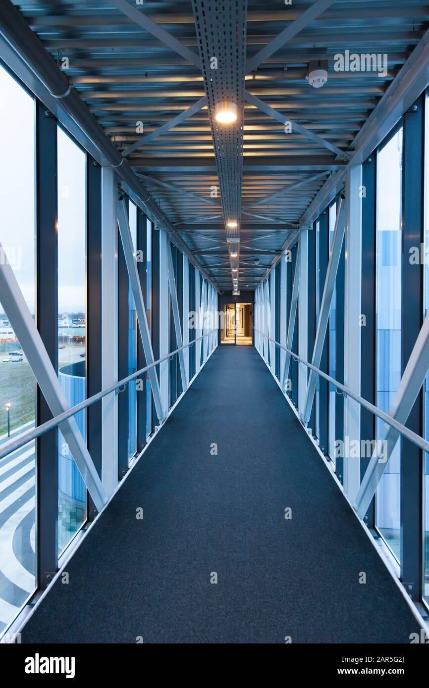 Bridge in a hotel ,Netherlands Stock Photo