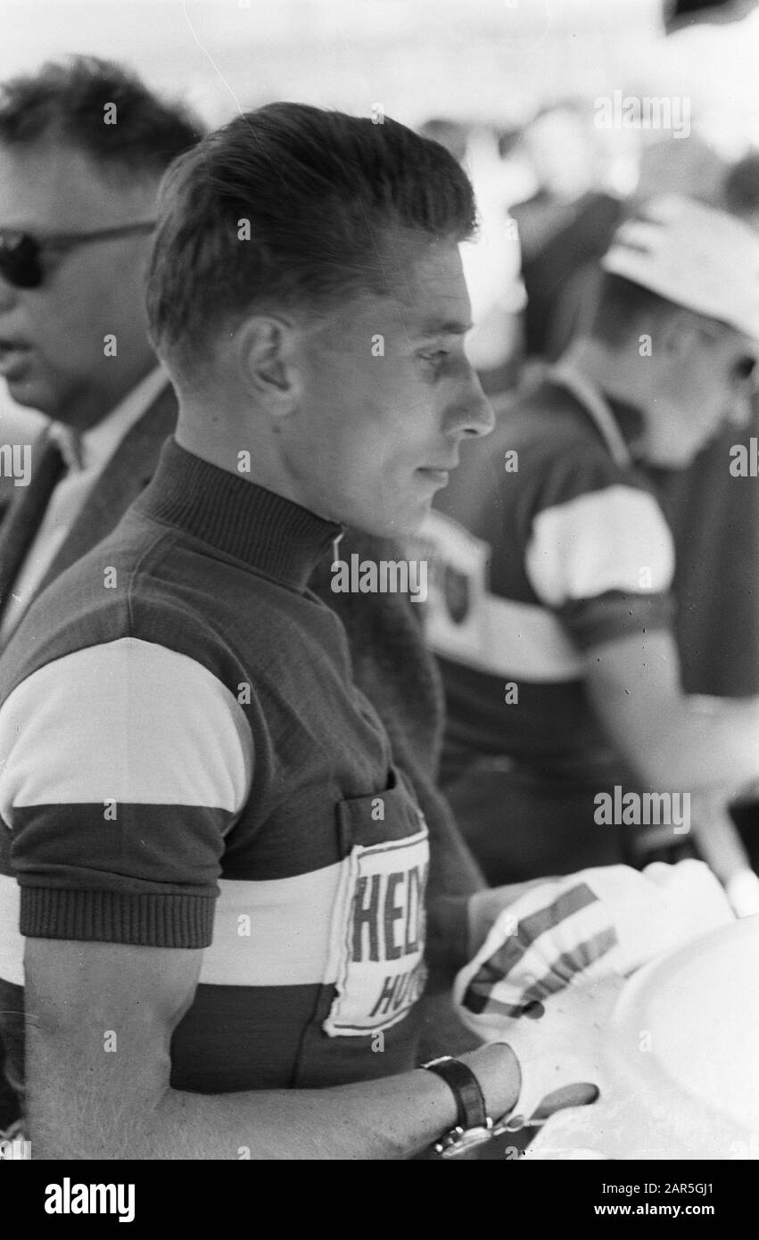 Tour de France 1961  [Jacques Anquetil] Date: 23 June 1961 Location: France Keywords: cyclist Person name: Anquetil, Jacques Stock Photo