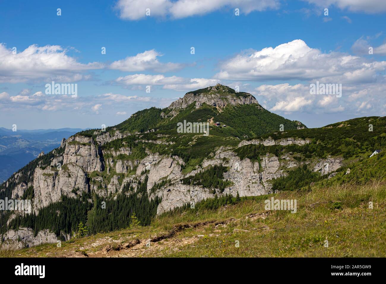 Toaca Peak In Ceahlau Mountain Romania Stock Photo Alamy