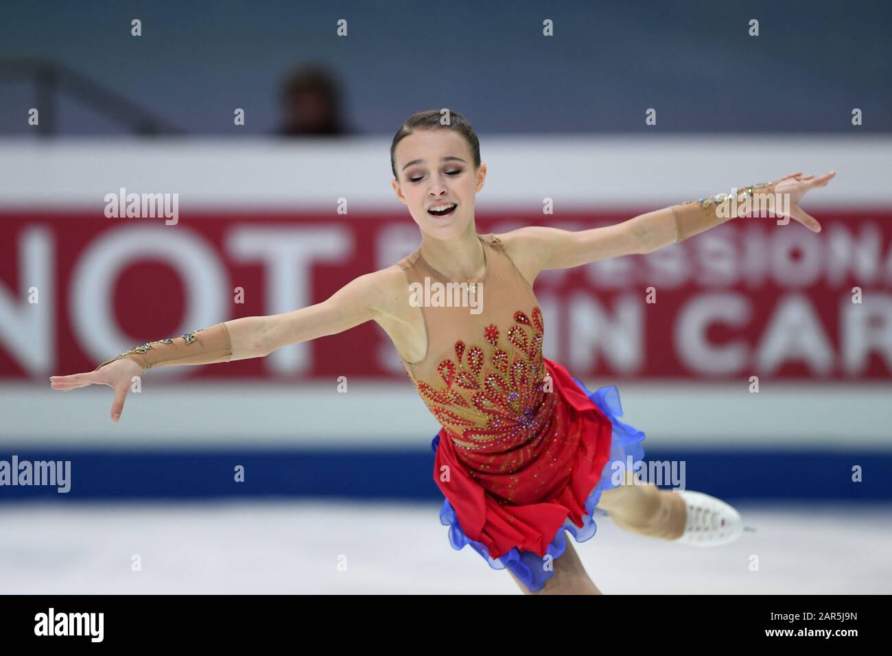 Anna SHCHERBAKOVA from Russia, during Ladies Free Program at the ISU