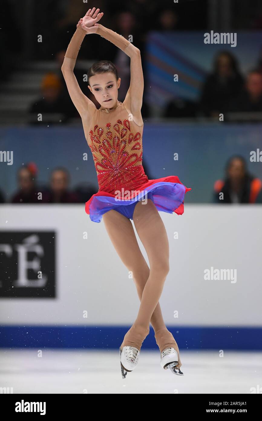 Anna SHCHERBAKOVA from Russia, during Ladies Free Program at the ISU